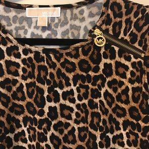 EUC perfect Michael Kors Leopard dress L